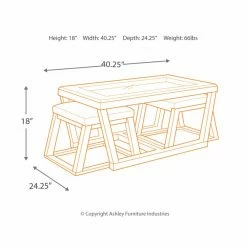 Best deal 🤩 Rectangle Coffee Table Sets Signature Design By Ashley Kelton 3 Piece Coffee Table Set 🧨 -Coffee Tables Sale Store detail7ASHY2458