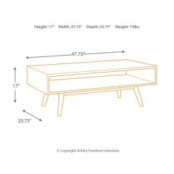 Cheapest 🔥 Rectangle Coffee Tables Signature Design By Ashley Kisper Rectangular Cocktail Table 😀 -Coffee Tables Sale Store detail7ASHY2471