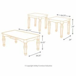 Budget 🔥 Rectangle Coffee Table Sets Signature Design By Ashley North Shore Brown Occasional Table - Set Of 3 ⭐ -Coffee Tables Sale Store detail7ASHY253