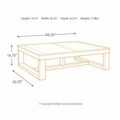 Best Pirce ❤️ Rectangle Coffee Tables Signature Design By Ashley Watson Coffee Table 🌟 -Coffee Tables Sale Store detail7ASHY3380