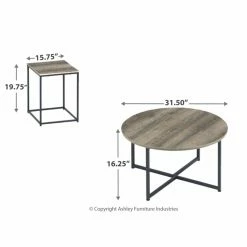 Wholesale ✔️ Square Coffee Table Sets Signature Design By Ashley Wadeworth 3 Piece Occasional Table Set 😀 -Coffee Tables Sale Store detail7ASHY4923
