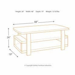 Budget ⌛ Rectangle Coffee Tables Signature Design By Ashley Vailbry Lift Top Coffee Table 😀 -Coffee Tables Sale Store detail7ASHY5810