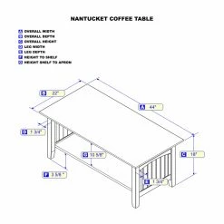 Coupon 👏 Rectangle Coffee Tables AFI Furnishings Nantucket Coffee Table 👍 -Coffee Tables Sale Store detail7ATF837