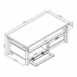 Cheap 🎁 Rectangle Coffee Tables Furniture Of America Caelon Coffee Table 🤩 -Coffee Tables Sale Store detail7ENLB2786