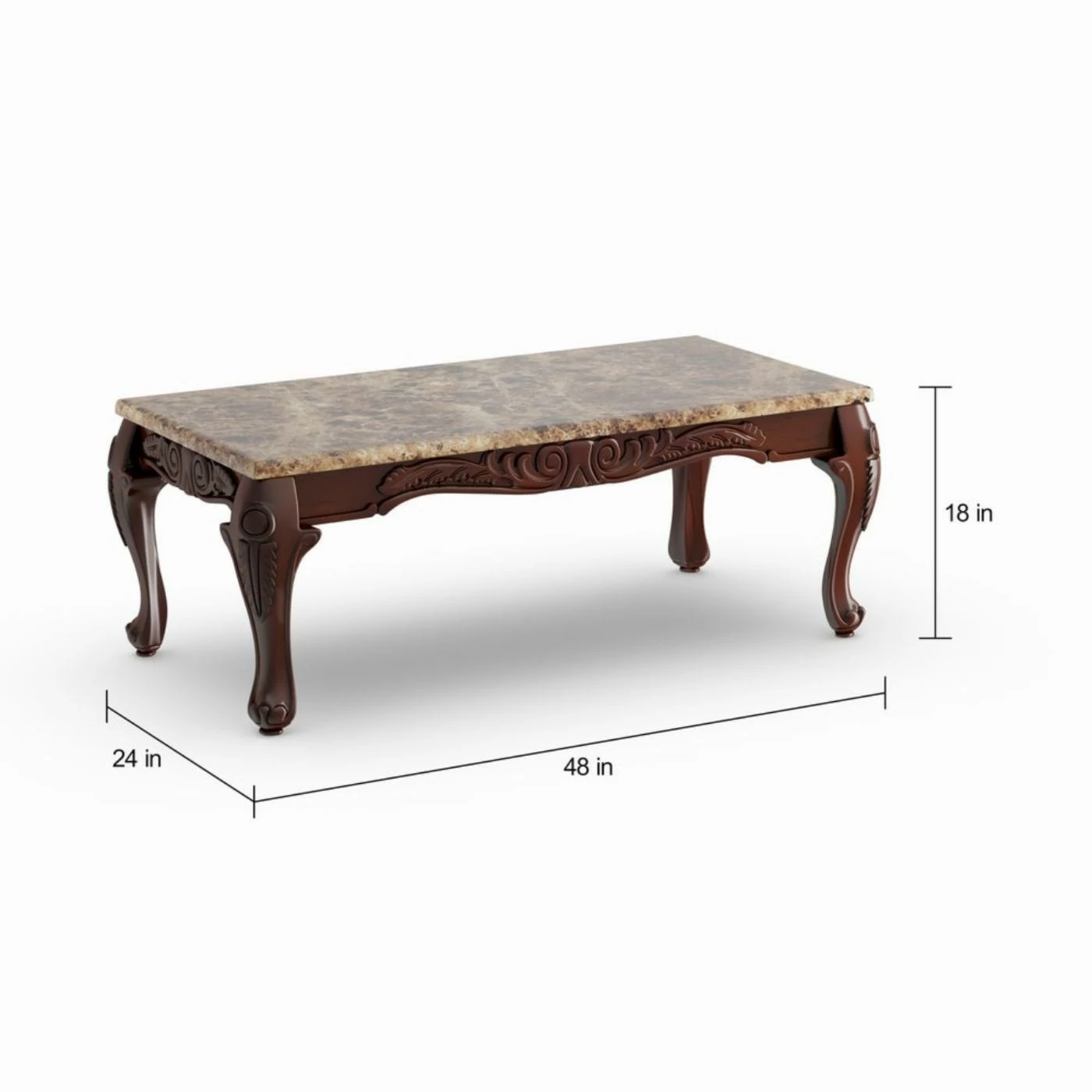 Top 10 π Rectangle Coffee Table Sets Furniture Of America Tollero Traditional Style 3 Piece Faux Marble Coffee Table Set π 8 Top 10 π Rectangle Coffee Table Sets Furniture Of America Tollero Traditional Style 3 Piece Faux Marble Coffee Table Set π - Image 6