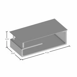 Flash Sale 👍 Rectangle Coffee Tables Furniture Of America Neko Glass Top Coffee Table 🔔 -Coffee Tables Sale Store detail7ENLB4607