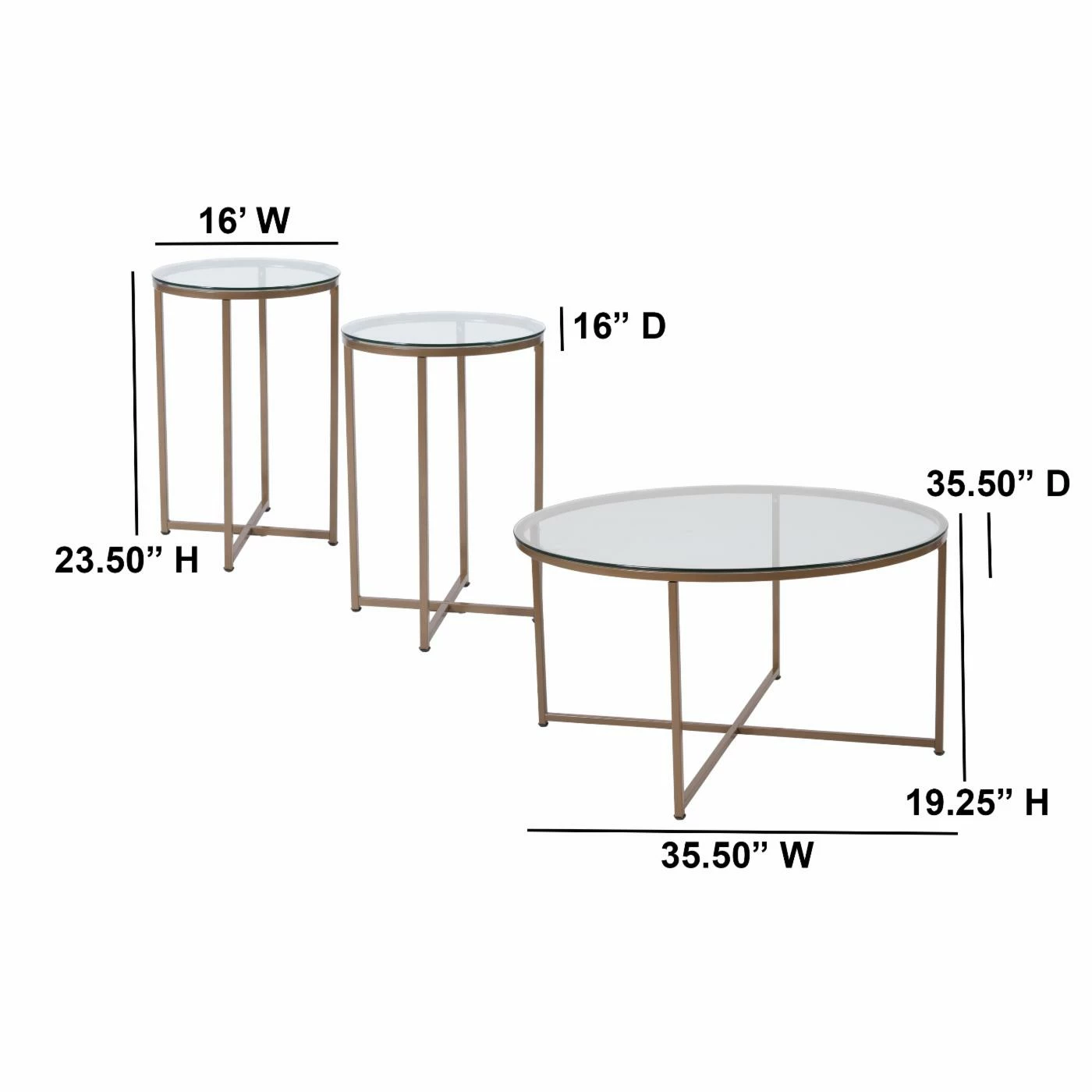 Promo ๐ Round Coffee Table Sets Flash Furniture Greenwich 3 Piece Coffee Table Set ๐ฅฐ 4 Promo ๐ Round Coffee Table Sets Flash Furniture Greenwich 3 Piece Coffee Table Set ๐ฅฐ - Image 2