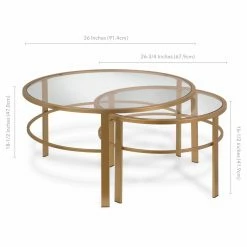 Buy ๐ Hudson & Canal Round Coffee Tables Hudson & Canal Gaia Nesting Coffee Table - Set Of 2 ๐คฉ 21 Buy ๐ Hudson & Canal Round Coffee Tables Hudson & Canal Gaia Nesting Coffee Table - Set Of 2 ๐คฉ -Coffee Tables Sale Store detail7HUDO033