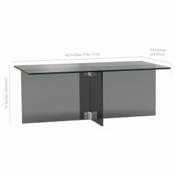 Buy 👍 Hudson & Canal Rectangle Coffee Tables Hudson & Canal Gehry Coffee Table ✔️ -Coffee Tables Sale Store detail7HUDO034