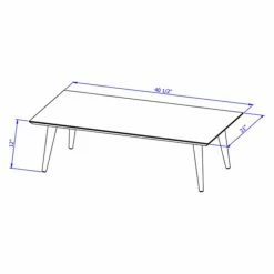 New 🌟 Rectangle Coffee Tables Manhattan Comfort Utopia High Rectangle Coffee Table 🎉 -Coffee Tables Sale Store detail7MANH380