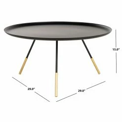 Coupon 💯 Round Coffee Tables Safavieh Orson Round Coffee Table 👍 -Coffee Tables Sale Store detail7SAV10018
