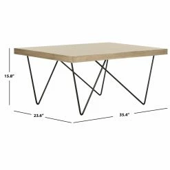 Buy 😍 Rectangle Coffee Tables HN Home Albini Mid-Century Modern Retro Wood Coffee Table 🥰 -Coffee Tables Sale Store detail7SAV5215