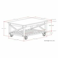 Top 10 ⌛ Brooklyn & Max Square Coffee Tables Brooklyn + Max Dixon Mango Wood And Metal 32 In. Wide Square Industrial Coffee Table 😍 -Coffee Tables Sale Store detail7SIMP1630