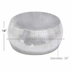 Best Sale 🌟 Round Coffee Tables DecMode Aluminum Coffee Table 🔔 -Coffee Tables Sale Store detail7UMA4259