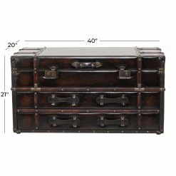 Budget 😍 Rectangle Coffee Tables DecMode Coffee Table With Drawers ⭐ -Coffee Tables Sale Store detail7UMA6041