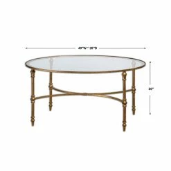Buy 🤩 Oval Coffee Tables Uttermost Vitya Glass Coffee Table ⌛ -Coffee Tables Sale Store detail7UMC5310