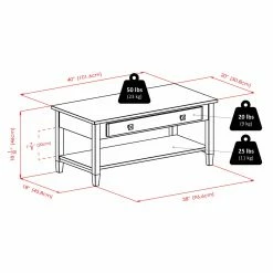 Best reviews of 🔥 Rectangle Coffee Tables Winsome Richmond Coffee Table Tapered Leg 😉 -Coffee Tables Sale Store detail7WI567