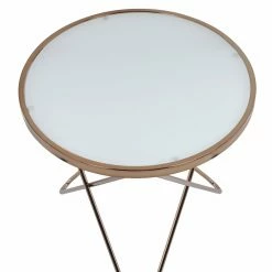 Discount ⭐ Acme Furniture Round Coffee Tables ACME Valora Frosted Glass Coffee Table ✔️ -Coffee Tables Sale Store detailACM1514