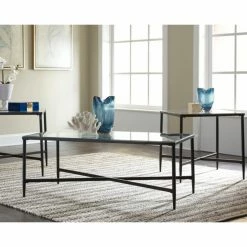 Hot Sale ⭐ Square Coffee Table Sets Signature Design By Ashley Augeron 3 Piece Coffee Table Set 🎉 -Coffee Tables Sale Store detailASHY5792