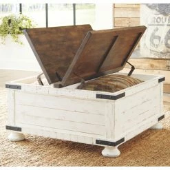 Deals ⭐ Square Coffee Tables Signature Design By Ashley Wystfield Storage Coffee Table ⌛ -Coffee Tables Sale Store detailASHY6100