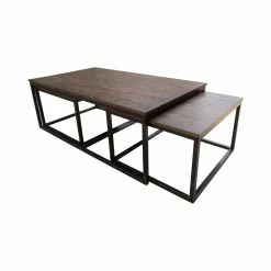 Buy 🔔 Rectangle Coffee Tables Alaterre Furniture Arcadia Coffee Table With Nesting Tables 👍 -Coffee Tables Sale Store detailASR9978