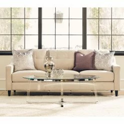 Discount 🧨 Oval Coffee Tables Picket House Furnishings Sophia Oval Glass Topped Coffee Table 👍 -Coffee Tables Sale Store detailELET865