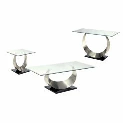 Top 10 👍 Rectangle Coffee Tables Furniture Of America Meryl U-Shaped Base Coffee Table 👍 -Coffee Tables Sale Store detailENLB2721