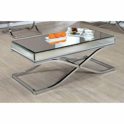 Deals 🧨 Rectangle Coffee Table Sets Furniture Of America Sarita Mirror Top 3 Piece Coffee Table Set ✔️ -Coffee Tables Sale Store detailENLB2746