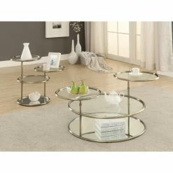Best Sale 🥰 Round Coffee Tables Furniture Of America Leanal Modern Round Swivel Coffee Table 🔥 -Coffee Tables Sale Store detailENLB4711