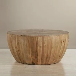 Wholesale 🧨 Round Coffee Tables Weston Home Adeline Southwestern Barrel Coffee Table 👍 -Coffee Tables Sale Store detailHME3348