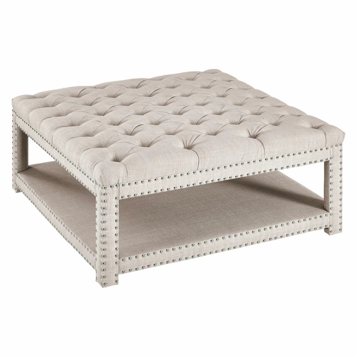 Promo ๐ Square Coffee Tables Right2Home Modern Nailhead Tufted Cocktail Ottoman ๐ 5 Promo ๐ Square Coffee Tables Right2Home Modern Nailhead Tufted Cocktail Ottoman ๐ - Image 3