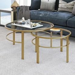 Buy ๐ Hudson & Canal Round Coffee Tables Hudson & Canal Gaia Nesting Coffee Table - Set Of 2 ๐คฉ 14 Buy ๐ Hudson & Canal Round Coffee Tables Hudson & Canal Gaia Nesting Coffee Table - Set Of 2 ๐คฉ -Coffee Tables Sale Store detailHUDO033