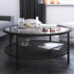 Flash Sale ⌛ Hudson & Canal Round Coffee Tables Hudson & Canal Rigan Round Coffee Table 👍 -Coffee Tables Sale Store detailHUDO049