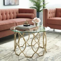 Outlet 🎉 Round Coffee Tables Nicole Miller Noela Coffee Table 🥰 -Coffee Tables Sale Store detailINSP150