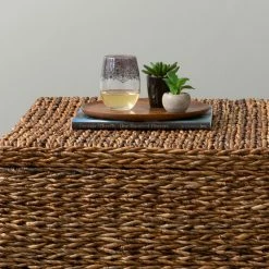 New ✨ Rectangle Coffee Tables East At Main Arbor Abaca Textured Coffee Table 👏 -Coffee Tables Sale Store detailJEF1367