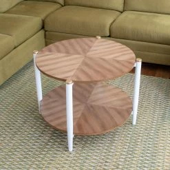 Brand new ❤️ Round Coffee Tables Decor Therapy Tonya Round Coffee Table 😍 -Coffee Tables Sale Store detailJIMC861
