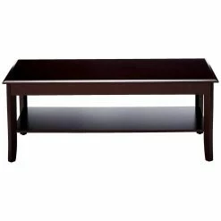 Cheap 🤩 K&B Furniture Rectangle Coffee Table Sets K & B Furniture T87 3 Piece Cocktail And End Table Set Merlot Finish 😍 -Coffee Tables Sale Store detailKBF415