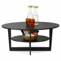 Flash Sale 😍 Oval Coffee Tables Furinno Jaya Round Coffee Table 😍 -Coffee Tables Sale Store detailLLYT187