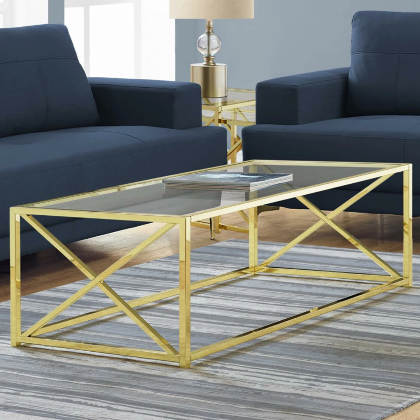 Best reviews of 🎁 Rectangle Coffee Tables Monarch Specialties Glass Top Coffee Table With Cross Legs 😀 5 Best reviews of 🎁 Rectangle Coffee Tables Monarch Specialties Glass Top Coffee Table With Cross Legs 😀 - Image 3