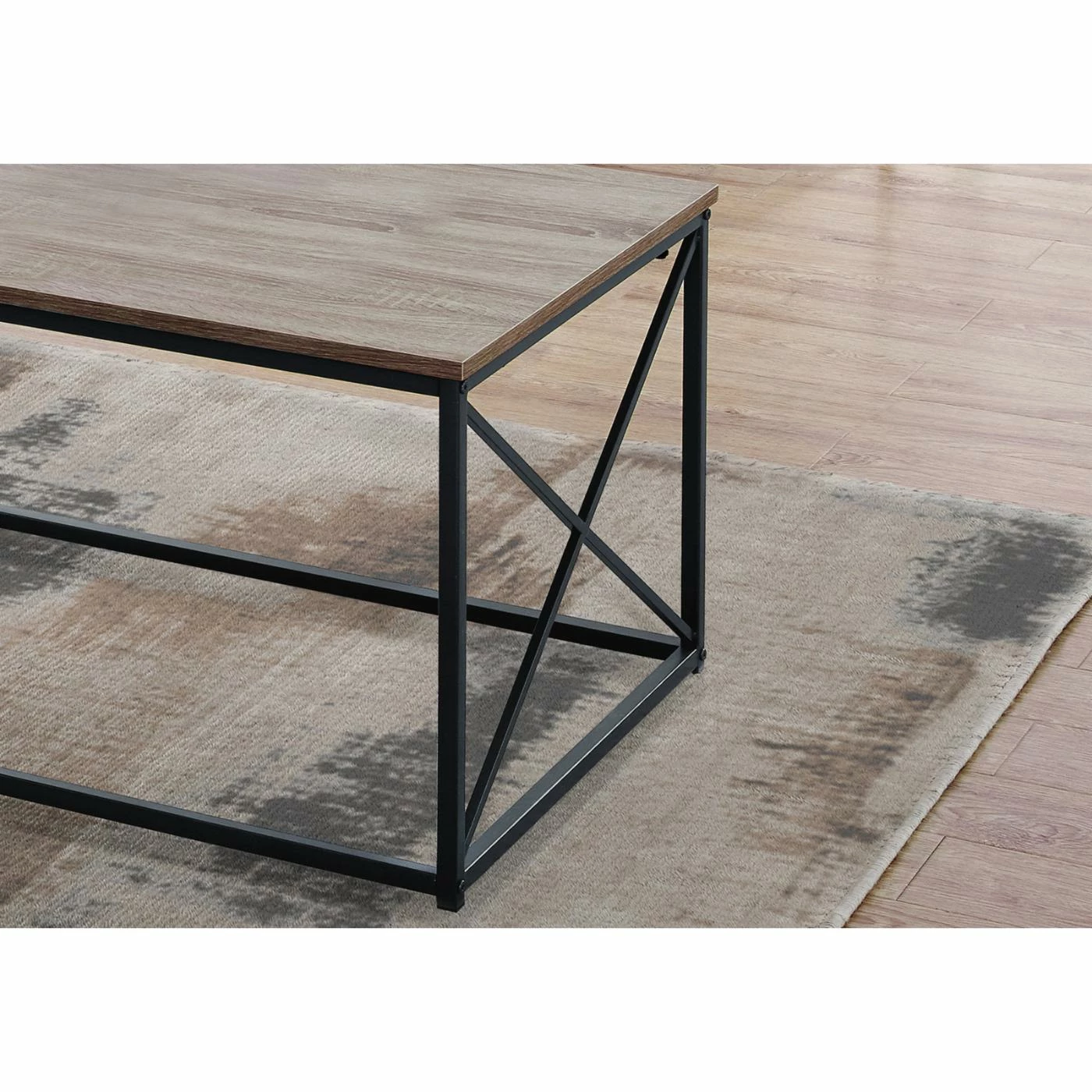 Deals ๐ Rectangle Coffee Table Sets Monarch Specialties Industrial Cross 3 Piece Coffee Table Set ๐ 5 Deals ๐ Rectangle Coffee Table Sets Monarch Specialties Industrial Cross 3 Piece Coffee Table Set ๐ - Image 3