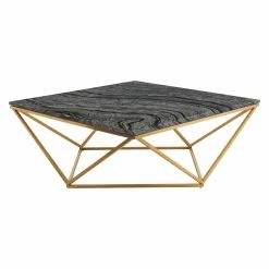 Best reviews of 😀 Square Coffee Tables Nuevo Jasmine Metal Framed Coffee Table ✨ -Coffee Tables Sale Store detailNU1318