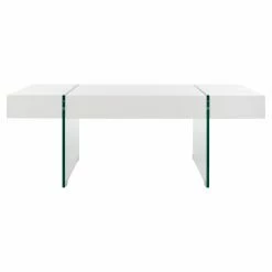 New 😉 Rectangle Coffee Tables Safavieh Jacob Rectangular Glass Leg Modern Coffee Table ⌛ -Coffee Tables Sale Store detailSAV8655