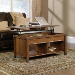 Outlet 🎁 Rectangle Coffee Tables Sauder Carson Forge Lift Top Coffee Table 👏 -Coffee Tables Sale Store detailSDR944