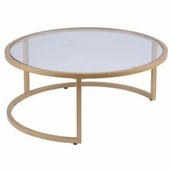 Top 10 ⌛ Round Coffee Tables Southern Enterprises Evelyn Nesting Cocktail Tables 👏 -Coffee Tables Sale Store detailSEI2513