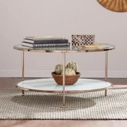 Deals ⭐ Oval Coffee Tables Southern Enterprises Risa Cocktail Table 🥰 -Coffee Tables Sale Store detailSEI2603