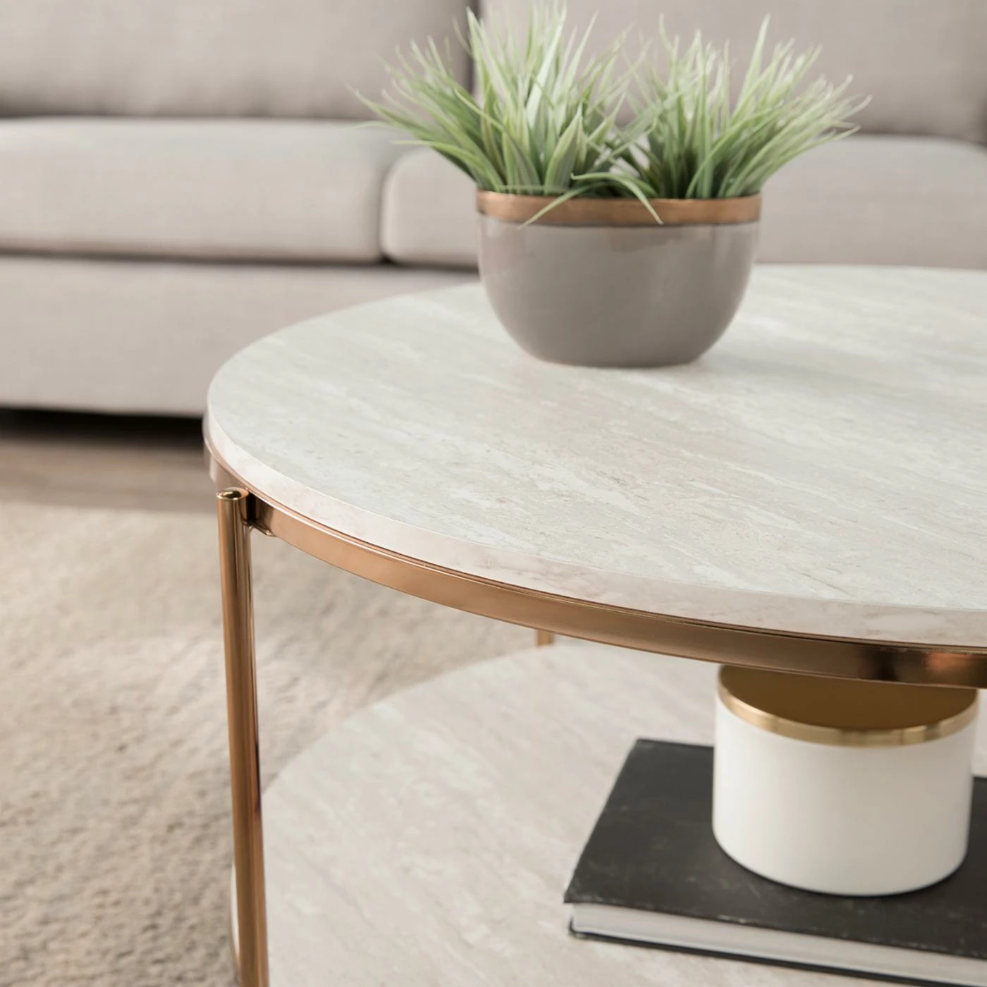 Cheap 🤩 Round Coffee Tables Southern Enterprises Silas Round Faux Stone Cocktail Table 🛒 5 Cheap 🤩 Round Coffee Tables Southern Enterprises Silas Round Faux Stone Cocktail Table 🛒 - Image 3