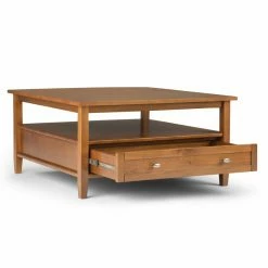 Outlet ✨ Brooklyn & Max Square Coffee Tables Brooklyn + Max Lexington Rustic Square Pine Wood Coffee Table 💯 -Coffee Tables Sale Store detailSIMP1112