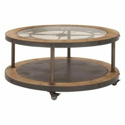Flash Sale 🥰 Round Coffee Tables DecMode Wood And Iron Clock Coffee Table 😍 10 Flash Sale 🥰 Round Coffee Tables DecMode Wood And Iron Clock Coffee Table 😍 -Coffee Tables Sale Store detailUMA11194