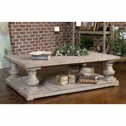 Outlet ⭐ Rectangle Coffee Tables HumbleNest Gering Farmhouse / Cottage Cocktail Table 😀 -Coffee Tables Sale Store detailUMC4049