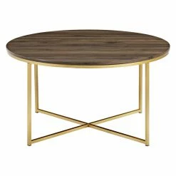 Best deal 🔔 Round Coffee Tables Manor Park 36 In. Coffee Table With X-Base 🌟 -Coffee Tables Sale Store detailWAL609